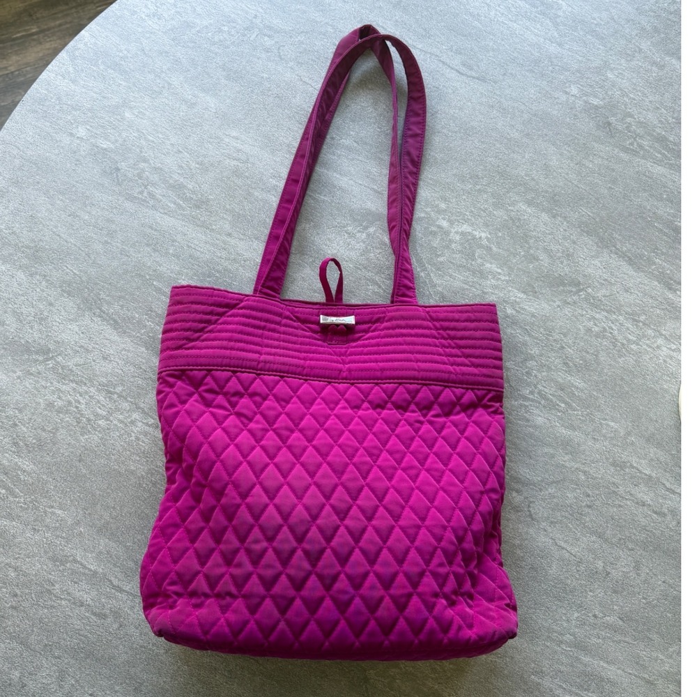 Vera Bradley Women's Quilted Tote purple pink bag purse
